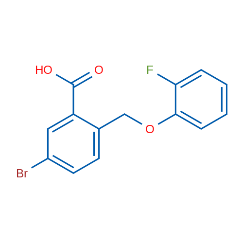 5-Bromo-2-((2-fluorophenoxy)methyl)benzoic acid 1g