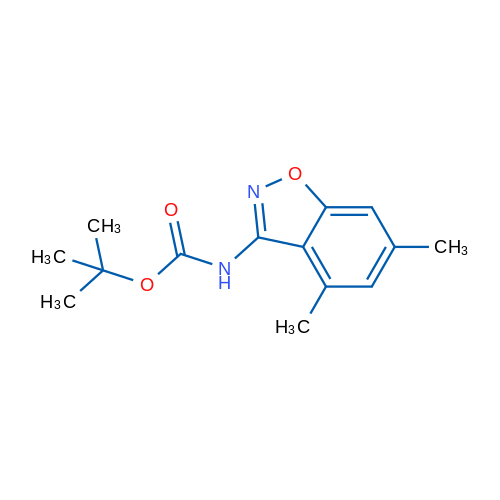 tert-Butyl (4,6-dimethylbenzo[d]isoxazol-3-yl)carbamate 1g