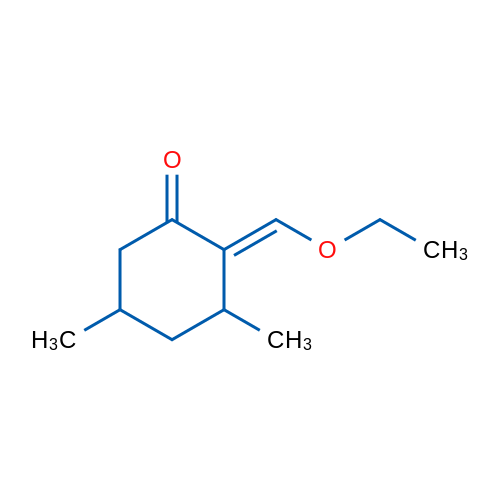2-(Ethoxymethylidene)-3,5-dimethylcyclohexan-1-one 1g