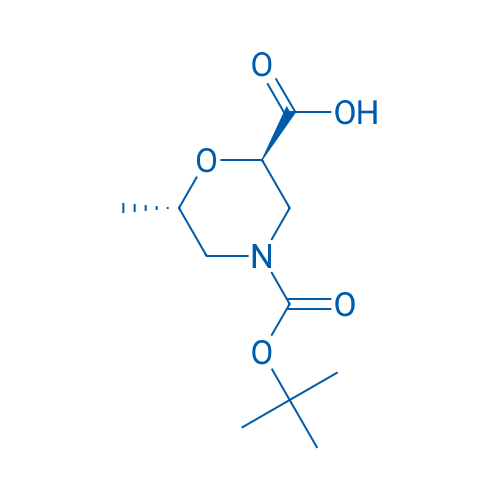 (2R,6S)-4-(tert-Butoxycarbonyl)-6-methylmorpholine-2-carboxylic acid 100mg