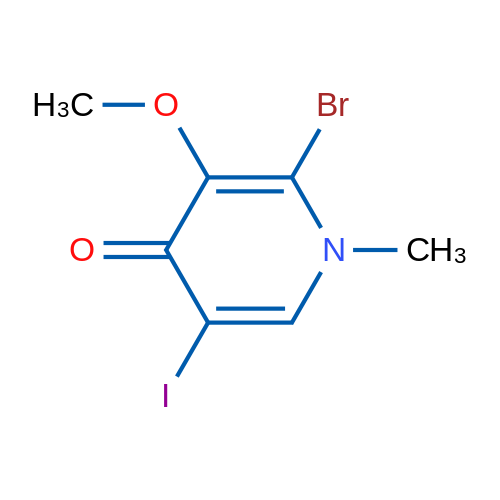 2-BRomo-5-iodo-3-methoxy-1-methylpyridin-4(1h)-one 1g