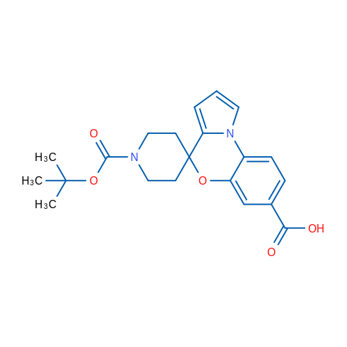 1'-(tert-Butoxycarbonyl)spiro[benzo[b]pyrrolo[1,2-d][1,4]oxazine-4,4'-piperidine]-7-carboxylic acid 1g