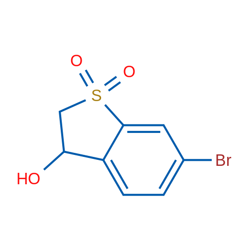 6-Bromo-3-hydroxy-2,3-dihydrobenzo[b]thiophene 1,1-dioxide 250mg
