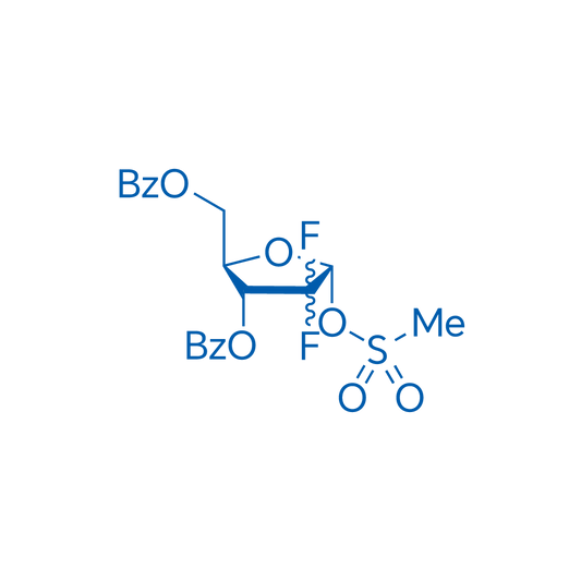((2R,3R,5R)-3-(Benzoyloxy)-4,4-difluoro-5-((methylsulfonyl)oxy)tetrahydrofuran-2-yl)methyl benzoate 1g