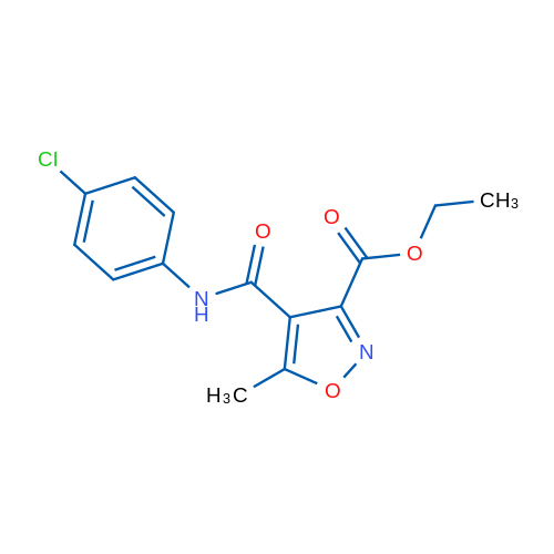 Ethyl 4-((4-chlorophenyl)carbamoyl)-5-methylisoxazole-3-carboxylate 1g
