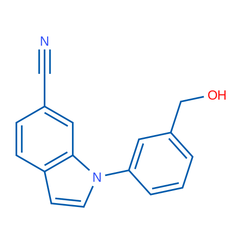 1-(3-(Hydroxymethyl)phenyl)-1H-indole-6-carbonitrile 1g