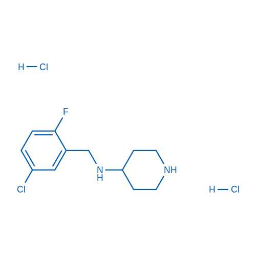 N-(5-Chloro-2-fluorobenzyl)piperidin-4-amine dihydrochloride 100mg