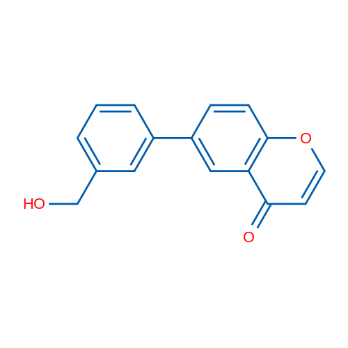 6-(3-(Hydroxymethyl)phenyl)-4H-chromen-4-one 1g