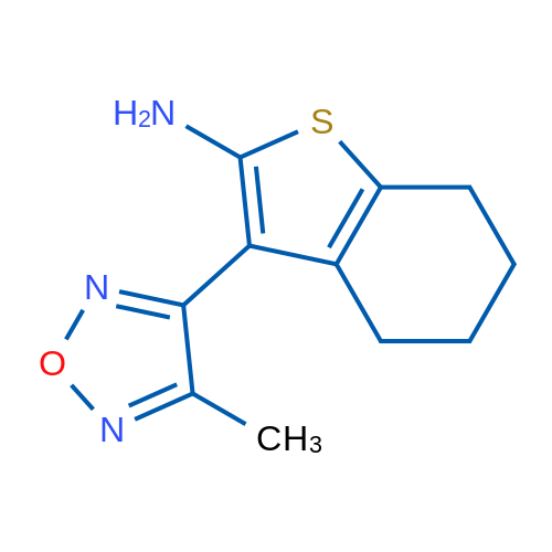 3-(4-Methyl-1,2,5-oxadiazol-3-yl)-4,5,6,7-tetrahydrobenzo[b]thiophen-2-amine 1g