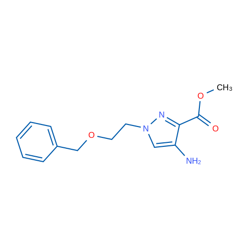 Methyl 4-amino-1-(2-(benzyloxy)ethyl)-1H-pyrazole-3-carboxylate 1g