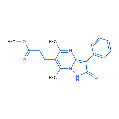 Methyl 3-(5,7-dimethyl-2-oxo-3-phenyl-1,2-dihydropyrazolo[1,5-a]pyrimidin-6-yl)propanoate 5g