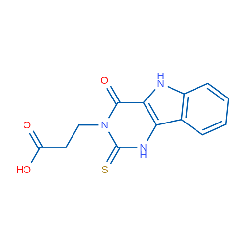 3-{4-oxo-2-sulfanylidene-1H,2H,3H,4H,5H-pyrimido[5,4-b]indol-3-yl}propanoic acid 1g