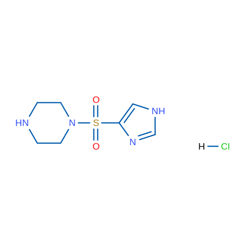 1-(1H-imidazol-4-ylsulfonyl)piperazine hydrochloride 250mg