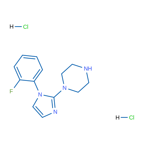 1-[1-(2-Fluorophenyl)-1h-imidazol-2-yl]piperazine dihydrochloride 5g