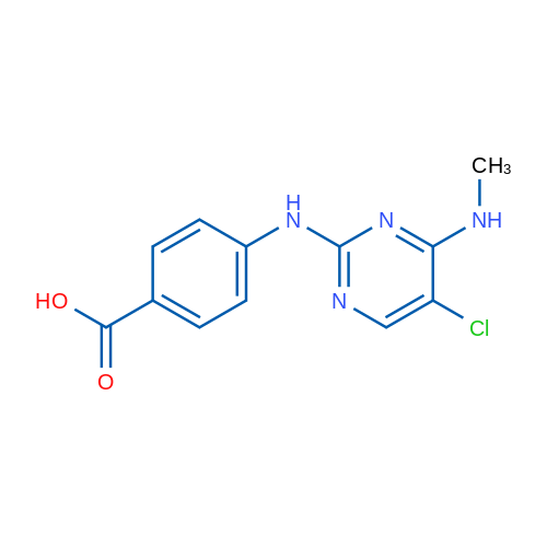4-((5-Chloro-4-(methylamino)pyrimidin-2-yl)amino)benzoic acid 1g