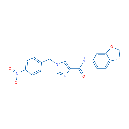 N-(Benzo[d][1,3]dioxol-5-yl)-1-(4-nitrobenzyl)-1H-imidazole-4-carboxamide 100mg
