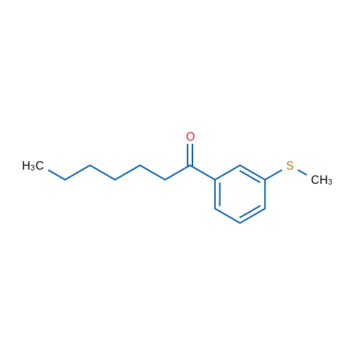 1-(3-(Methylthio)phenyl)heptan-1-one 1g