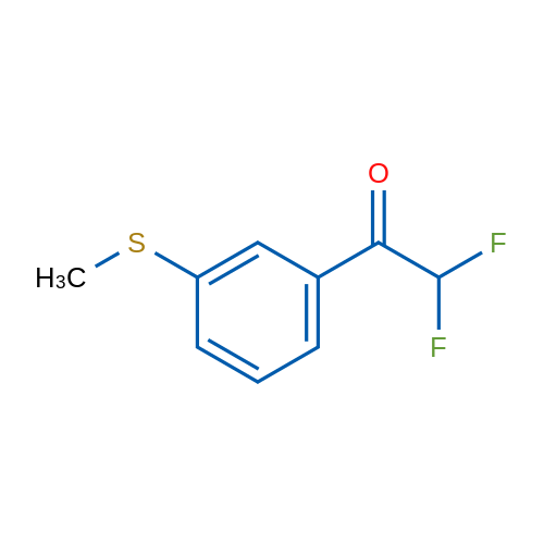 2,2-Difluoro-1-(3-(methylthio)phenyl)ethanone 1g