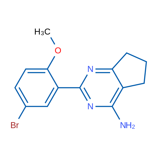 2-(5-Bromo-2-methoxyphenyl)-6,7-dihydro-5H-cyclopenta[d]pyrimidin-4-amine 1g