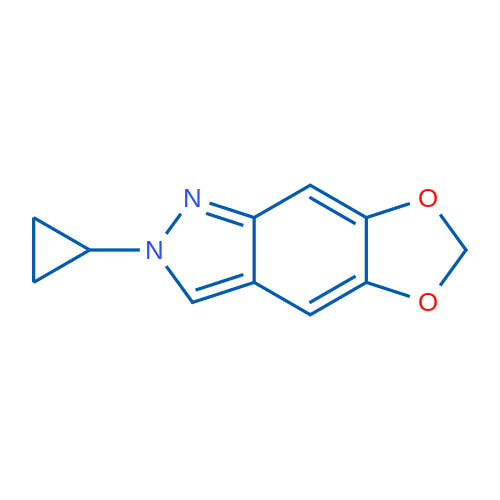 2-Cyclopropyl-2H-[1,3]dioxolo[4,5-f]indazole 1g