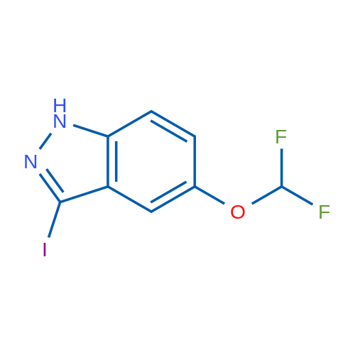 5-(Difluoromethoxy)-3-iodo-1H-indazole 1g