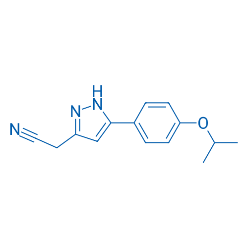 2-(5-(4-Isopropoxyphenyl)-1H-pyrazol-3-yl)acetonitrile 1g