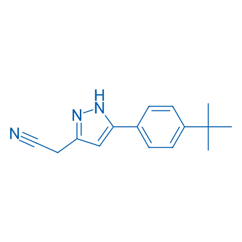 2-(5-(4-(tert-Butyl)phenyl)-1H-pyrazol-3-yl)acetonitrile 1g