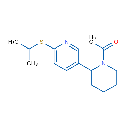 1-(2-(6-(Isopropylthio)pyridin-3-yl)piperidin-1-yl)ethanone 1g