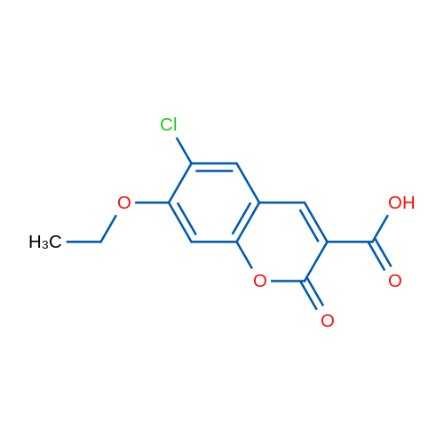 6-Chloro-7-ethoxy-2-oxo-2H-chromene-3-carboxylic acid 1g