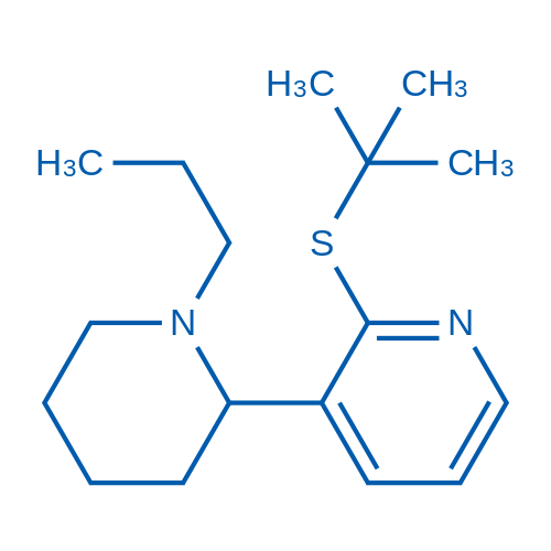 2-(tert-Butylthio)-3-(1-propylpiperidin-2-yl)pyridine 1g