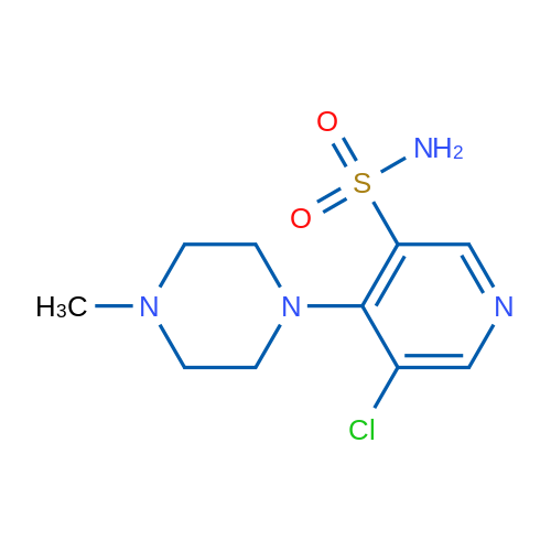 5-Chloro-4-(4-methylpiperazin-1-yl)pyridine-3-sulfonamide 1g