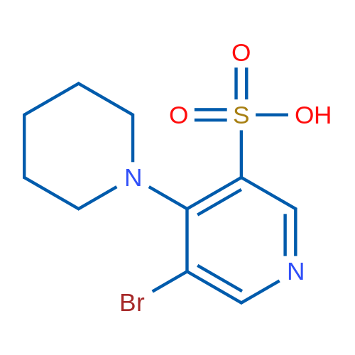 5-Bromo-4-(piperidin-1-yl)pyridine-3-sulfonic acid 1g