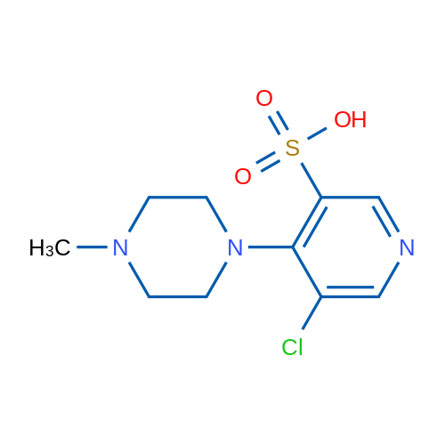 5-Chloro-4-(4-methylpiperazin-1-yl)pyridine-3-sulfonic acid 1g