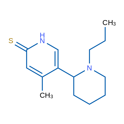 4-Methyl-5-(1-propylpiperidin-2-yl)pyridine-2(1H)-thione 1g