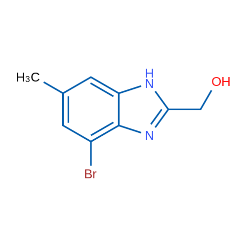 4-Bromo-2-(hydroxymethyl)-6-methylbenzimidazole 5g