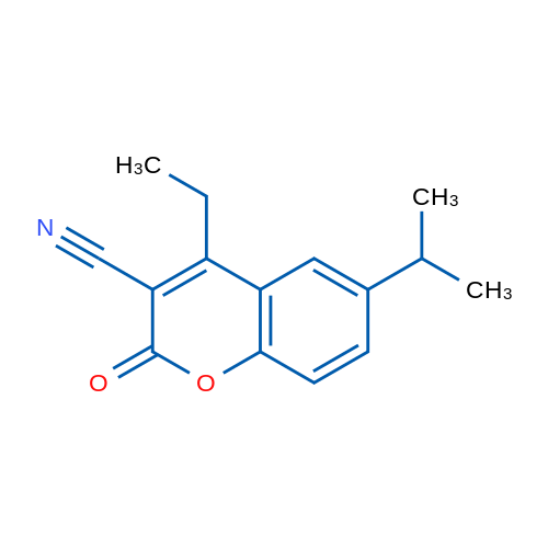4-Ethyl-6-isopropyl-2-oxo-2H-chromene-3-carbonitrile 1g