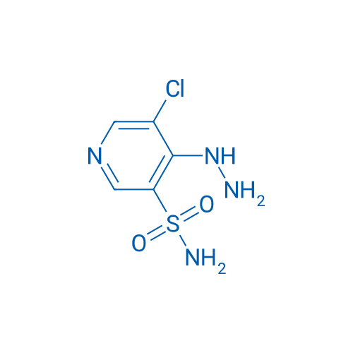 5-Chloro-4-hydrazinylpyridine-3-sulfonamide 1g
