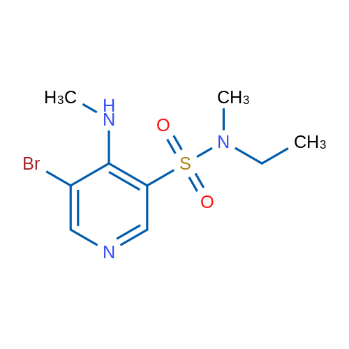 5-Bromo-N-ethyl-N-methyl-4-(methylamino)pyridine-3-sulfonamide 1g