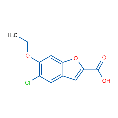 5-Chloro-6-ethoxybenzofuran-2-carboxylic acid 1g
