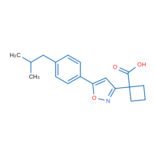 1-(5-(4-Isobutylphenyl)isoxazol-3-yl)cyclobutanecarboxylic acid 1g