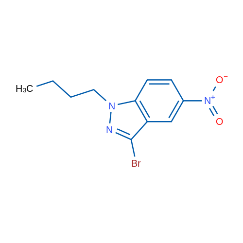 3-Bromo-1-butyl-5-nitro-1H-indazole 1g