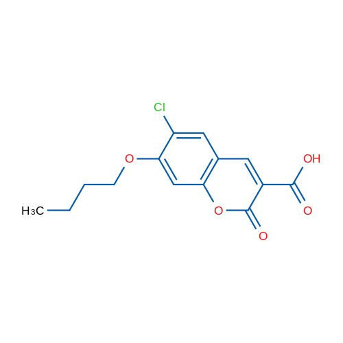 7-Butoxy-6-chloro-2-oxo-2H-chromene-3-carboxylic acid 1g