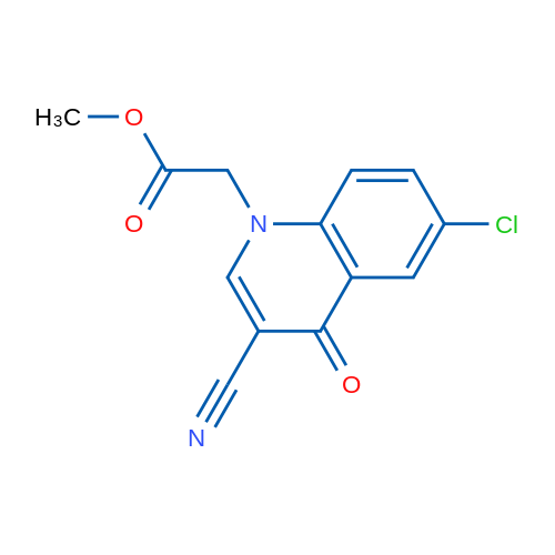 Methyl 2-(6-chloro-3-cyano-4-oxoquinolin-1(4H)-yl)acetate 1g