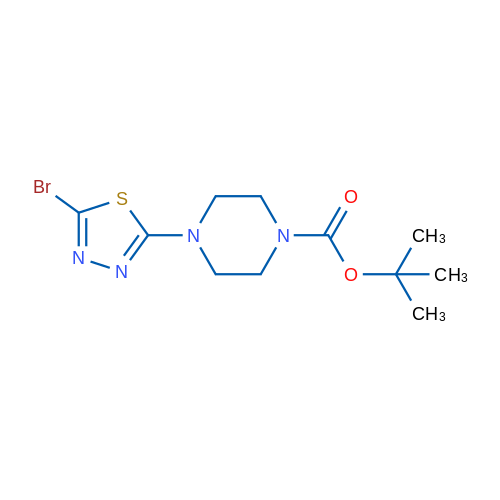 tert-Butyl 4-(5-bromo-1,3,4-thiadiazol-2-yl)piperazine-1-carboxylate 5g