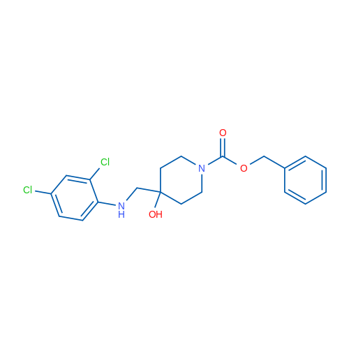 Benzyl 4-{[(2,4-dichlorophenyl)amino]methyl}-4-hydroxypiperidine-1-carboxylate 1g