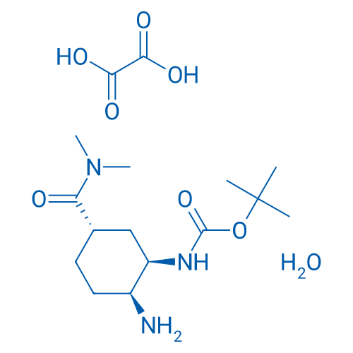 tert-Butyl ((1R,2S,5S)-2-amino-5-(dimethylcarbamoyl)cyclohexyl)carbamate oxalate hydrate 25g