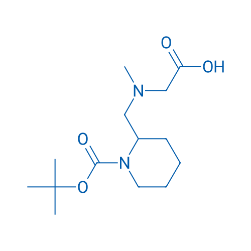 2-(((1-(tert-Butoxycarbonyl)piperidin-2-yl)methyl)(methyl)amino)acetic acid 100mg