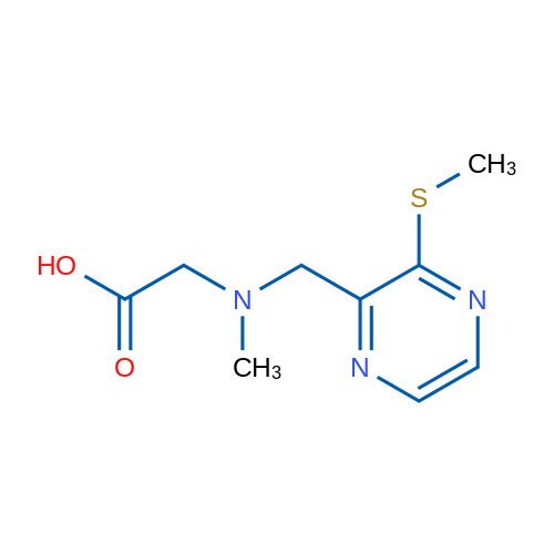 2-(Methyl((3-(methylthio)pyrazin-2-yl)methyl)amino)acetic acid 1g