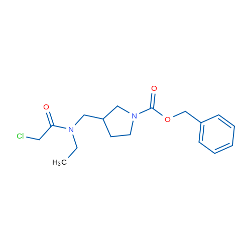 Benzyl 3-((2-chloro-N-ethylacetamido)methyl)pyrrolidine-1-carboxylate 1g