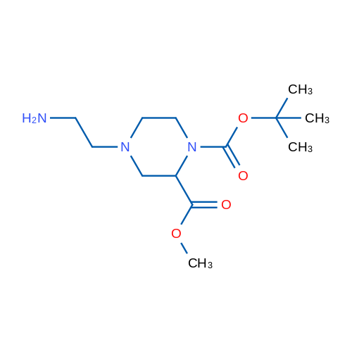 1-tert-Butyl 2-methyl 4-(2-aminoethyl)piperazine-1,2-dicarboxylate 1g